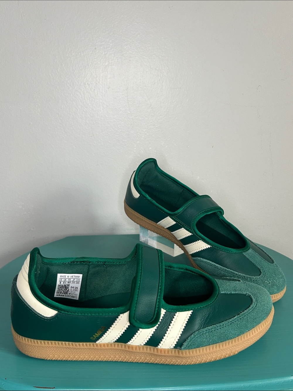 adidas New Women’s Samba Jane Leather Suede Every Day Maryjane Sneaker - Picture 11 of 11